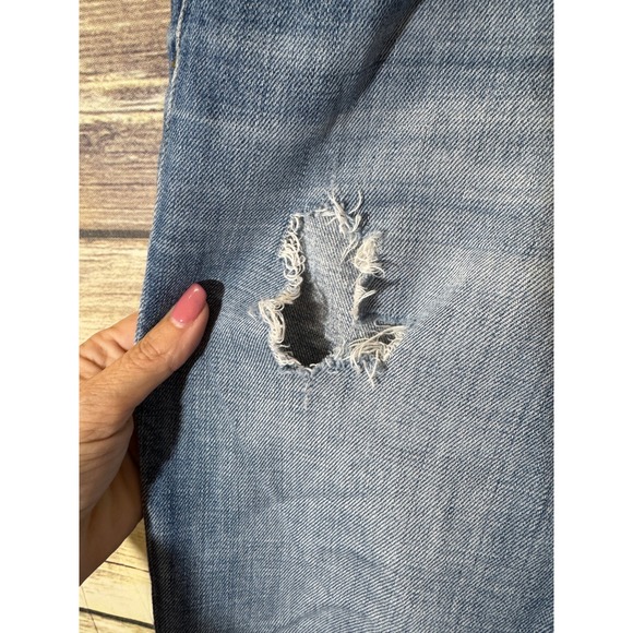 Joe's Jeans Mazy Easy High Water Distressed Skinny Jeans Blue 26 Relaxed Ripped - Picture 4 of 7